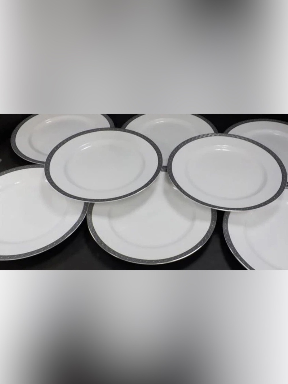 8 Vintage Ralph Lauren Dinner Plates - Macclesfield Pattern 10 ¾ inch